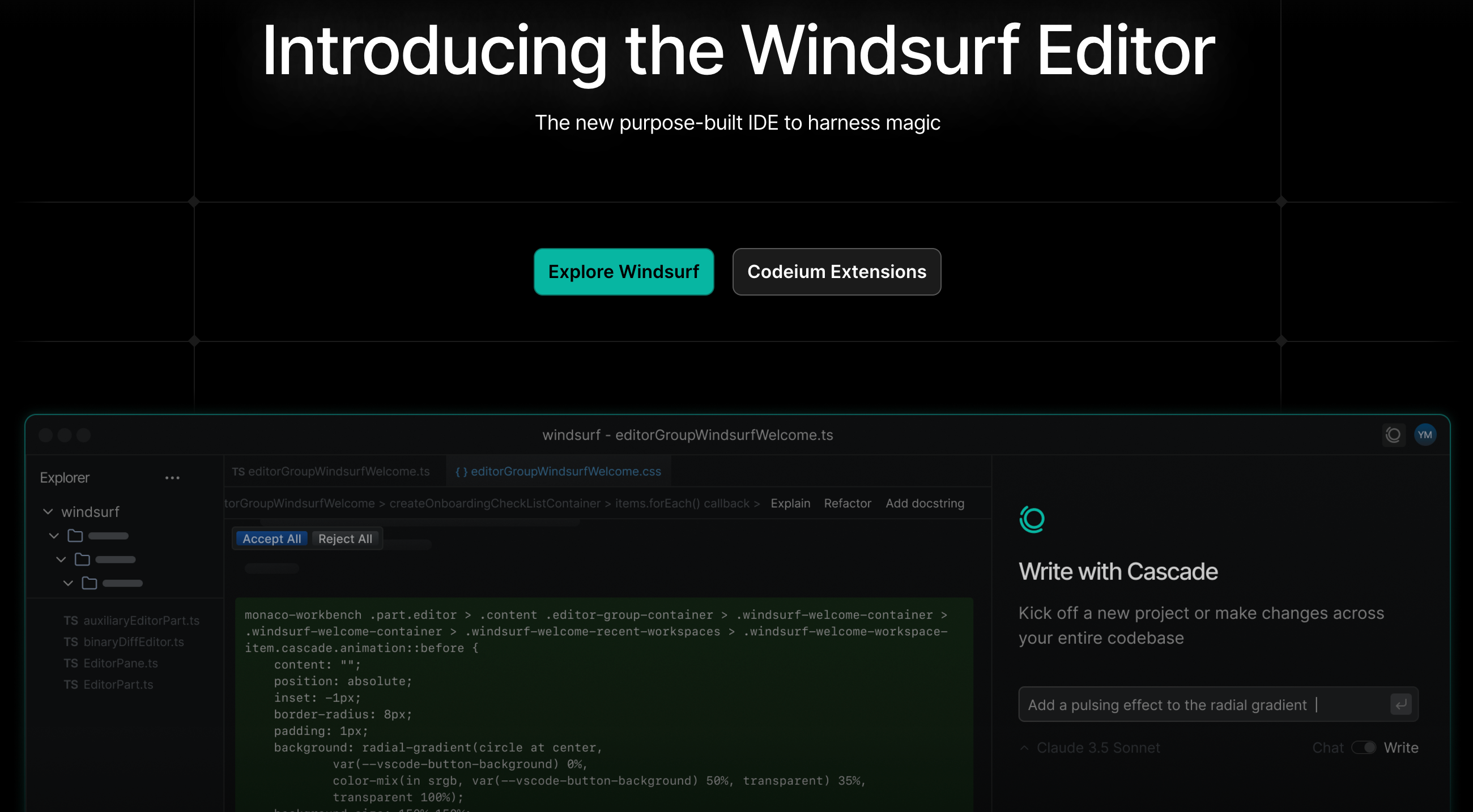 Image for Windsurf Editor:AI驱动的智能代码编辑器